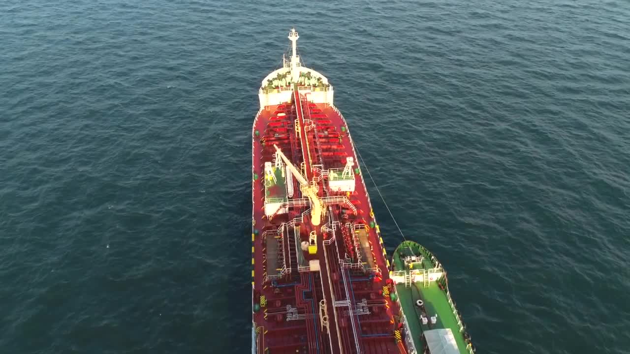 Stock Video Flying Above A Tanker Ship Live Wallpaper For PC