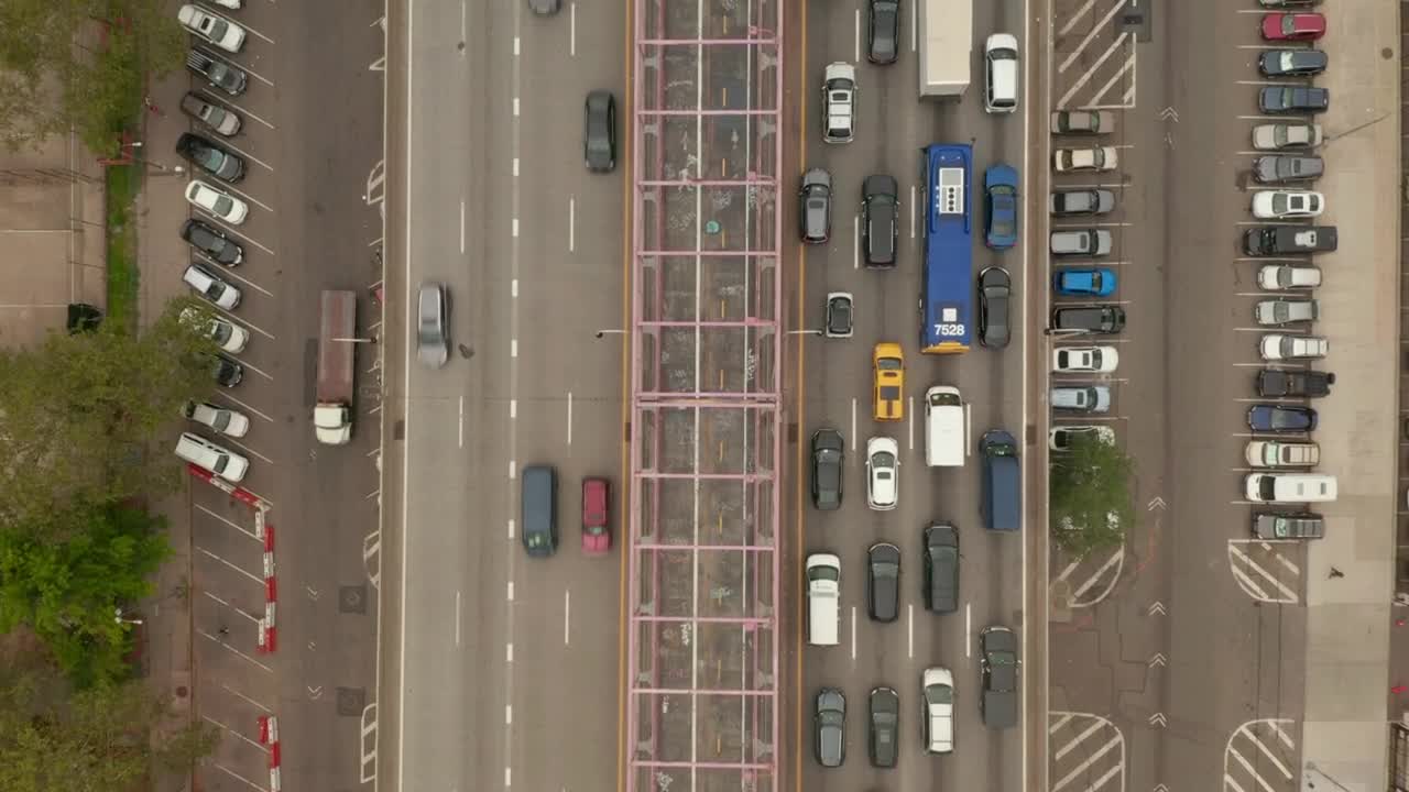 Stock Video Fluent And Heavy Traffic On Bridge In New York Live Wallpaper For PC
