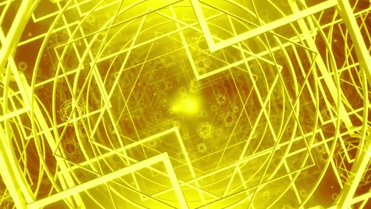 Stock Video Floating Rotating Golden Frames Live Wallpaper For PC