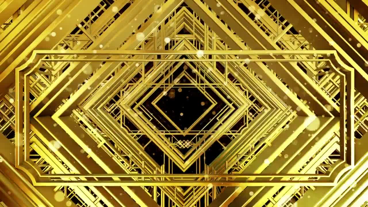 Stock Video Floating Golden Figures Awards Title Video Live Wallpaper For PC