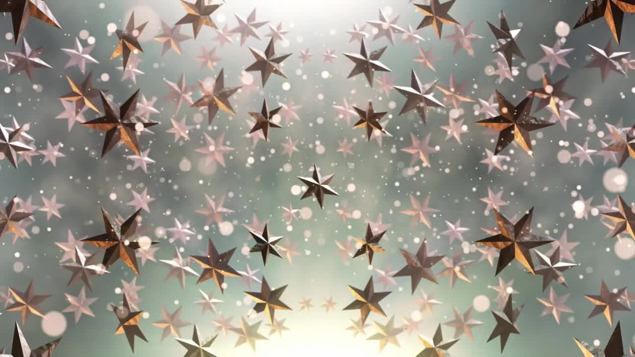 Stock Video Floating Award Stars Loop Video Live Wallpaper For PC