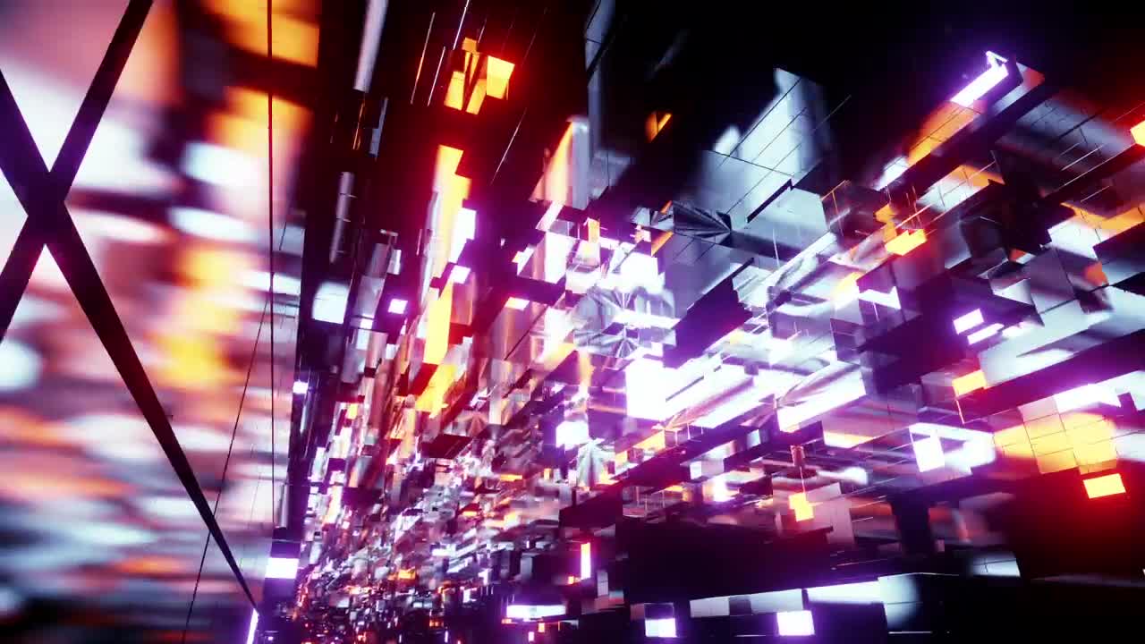 Stock Video Floating Abstract Reflective Blocks D Live Wallpaper For PC