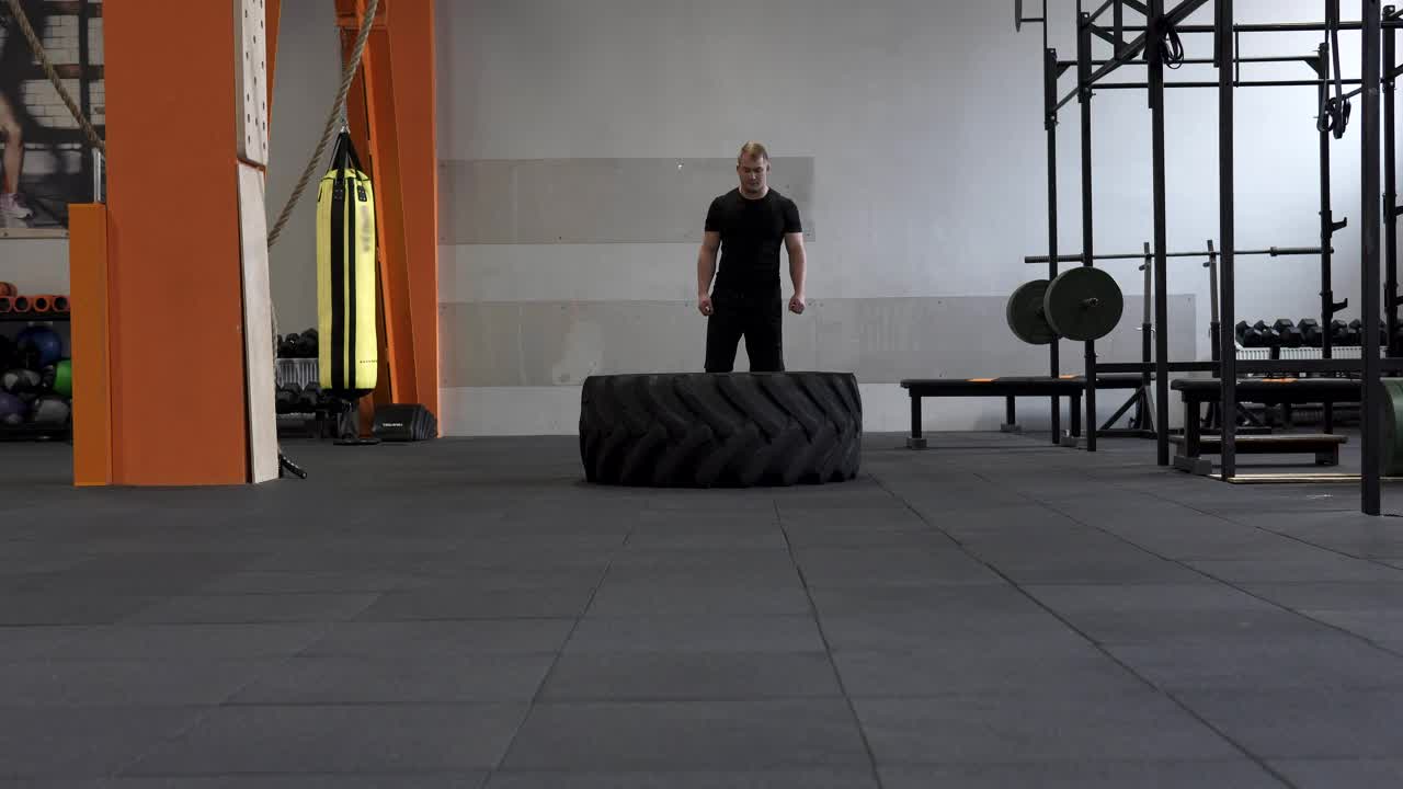 Stock Video Flipping A Tractor Wheel Live Wallpaper For PC