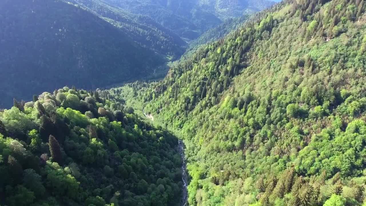 Stock Video Flight Through The Green Mountains Live Wallpaper For PC