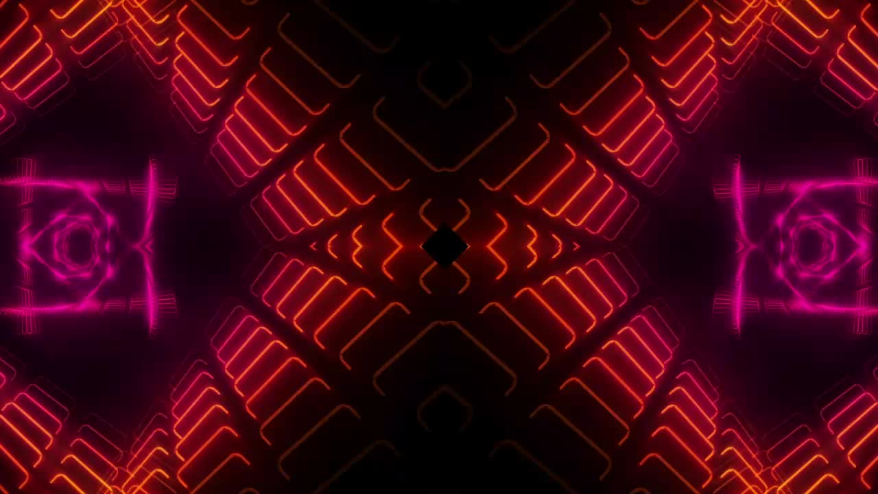 Stock Video Flickering Lights Forming Color Tunnels Live Wallpaper For PC