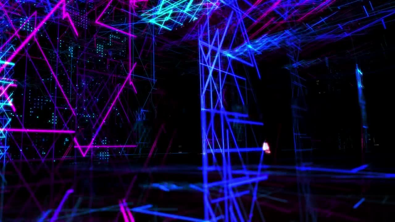 Stock Video Flashing Neon Lights D World Live Wallpaper For PC