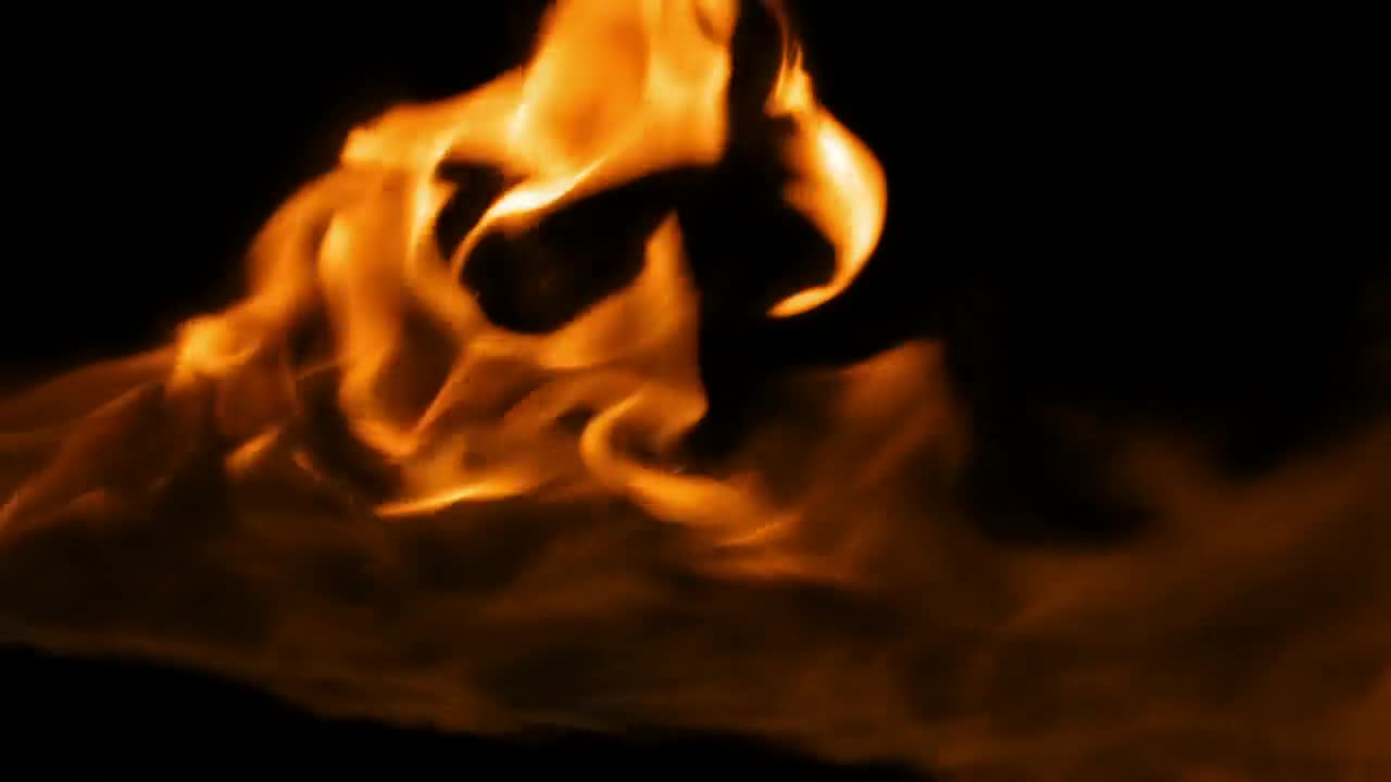 Stock Video Flames Burning Across A Dark Screen Live Wallpaper For PC