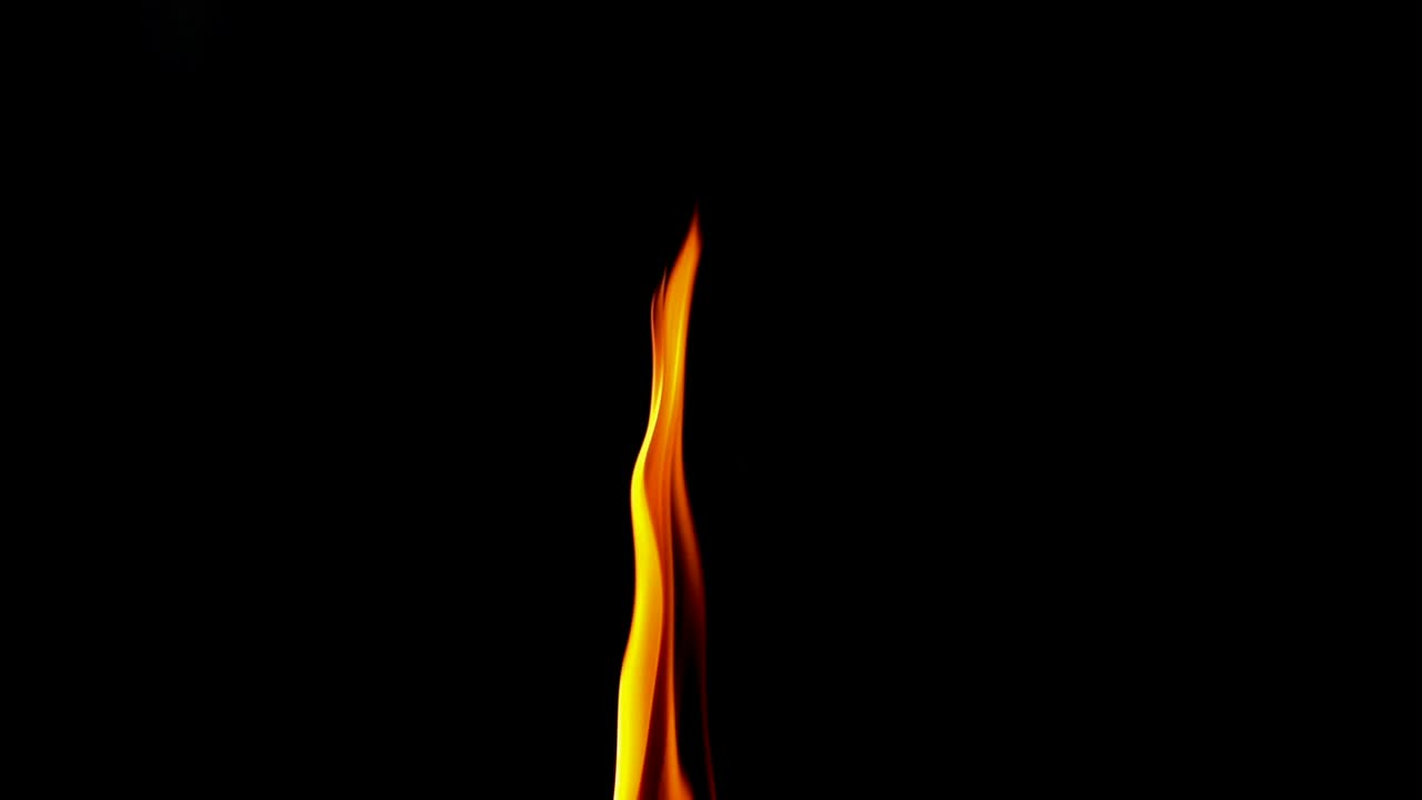 Stock Video Flame Burning Against A Dark Background Live Wallpaper For PC
