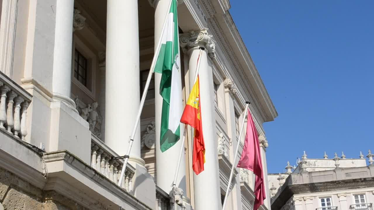 Stock Video Flags Outside Of A Building Live Wallpaper For PC