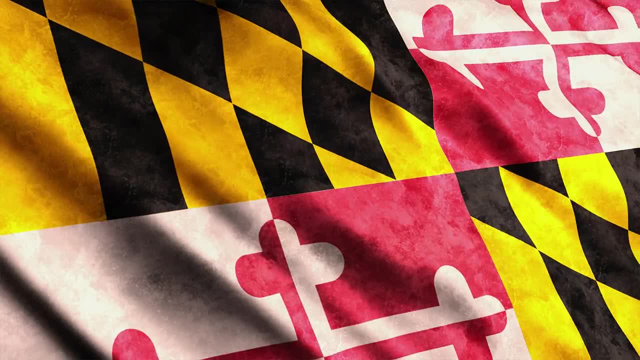 Stock Video Flag Of Maryland State In Usa Live Wallpaper For PC