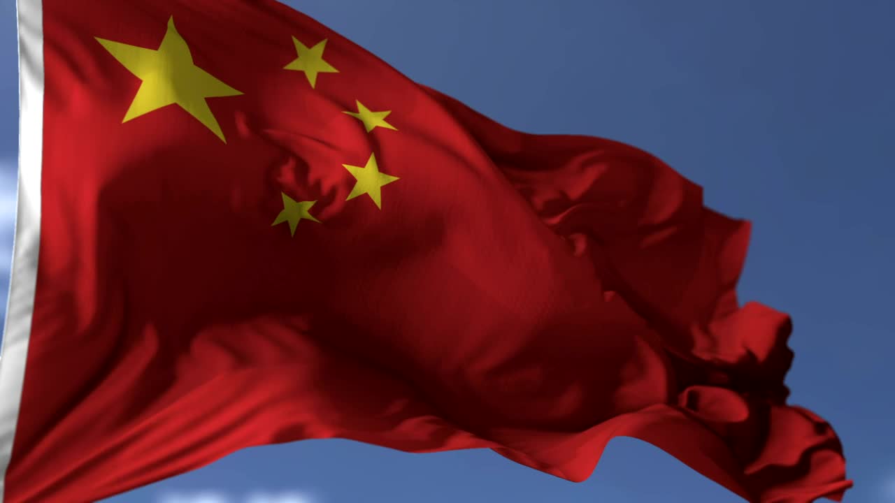 Stock Video Flag Of China Waving In The Wind Live Wallpaper For PC