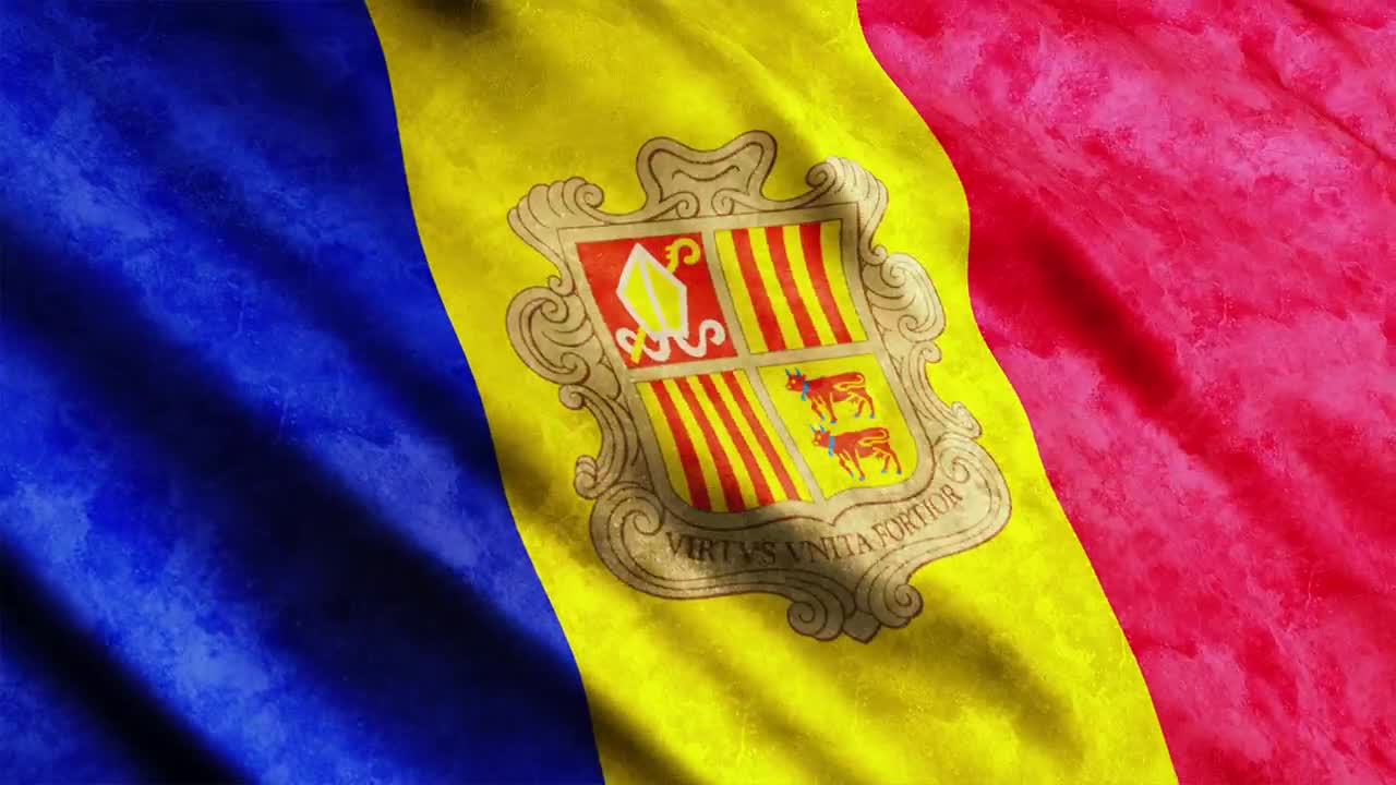 Stock Video Flag From Andorra In D Live Wallpaper For PC