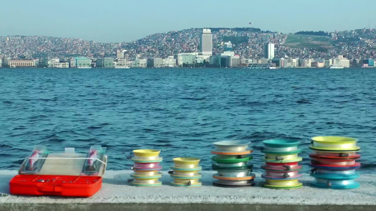 Stock Video Fishing Items In The Seashore Live Wallpaper For PC