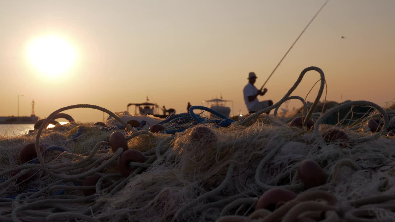 Stock Video Fishing From A Pier In The Evening Live Wallpaper For PC