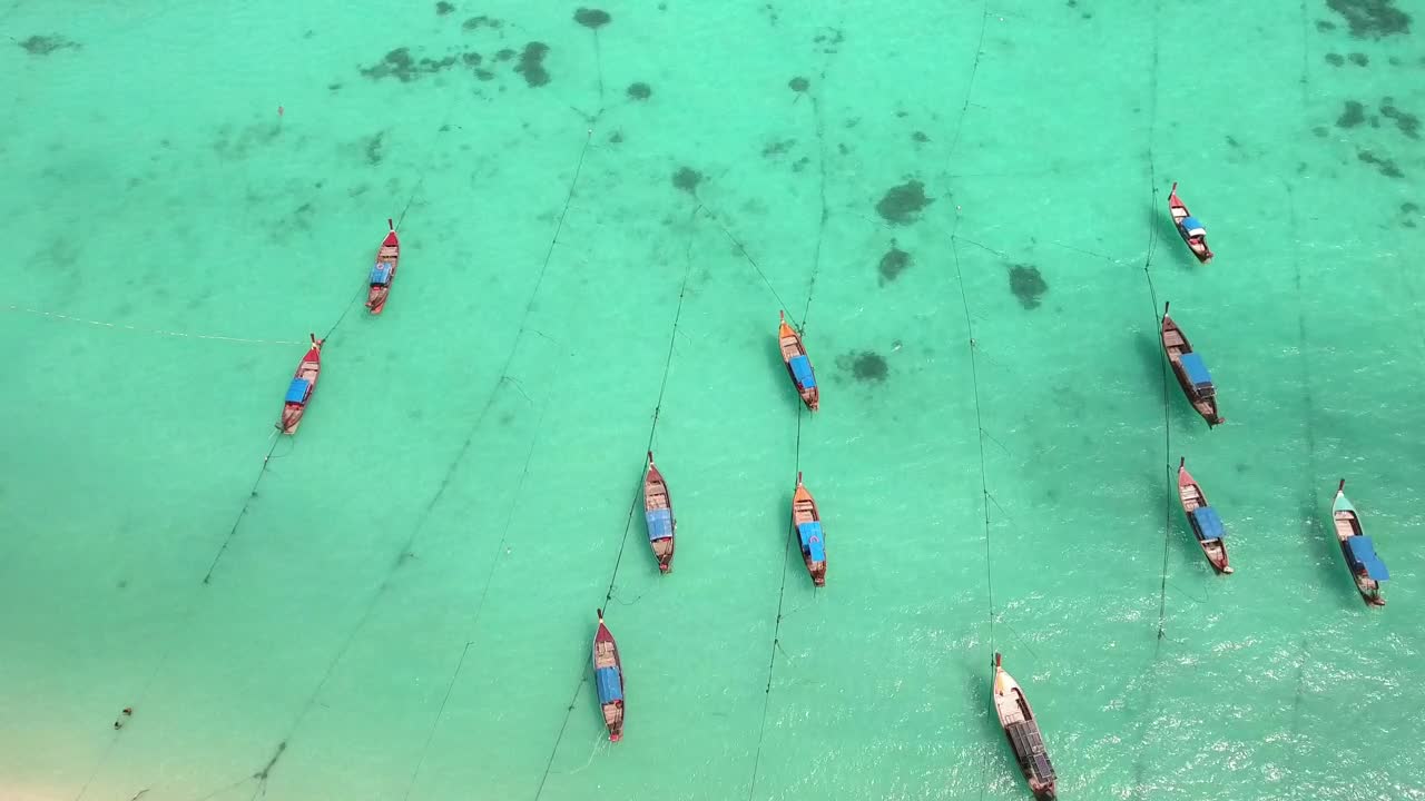 Stock Video Fishing Boats On A Tropical Beach Live Wallpaper For PC