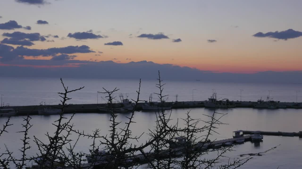 Stock Video Fishing Boats In A Island Harbor Live Wallpaper For PC