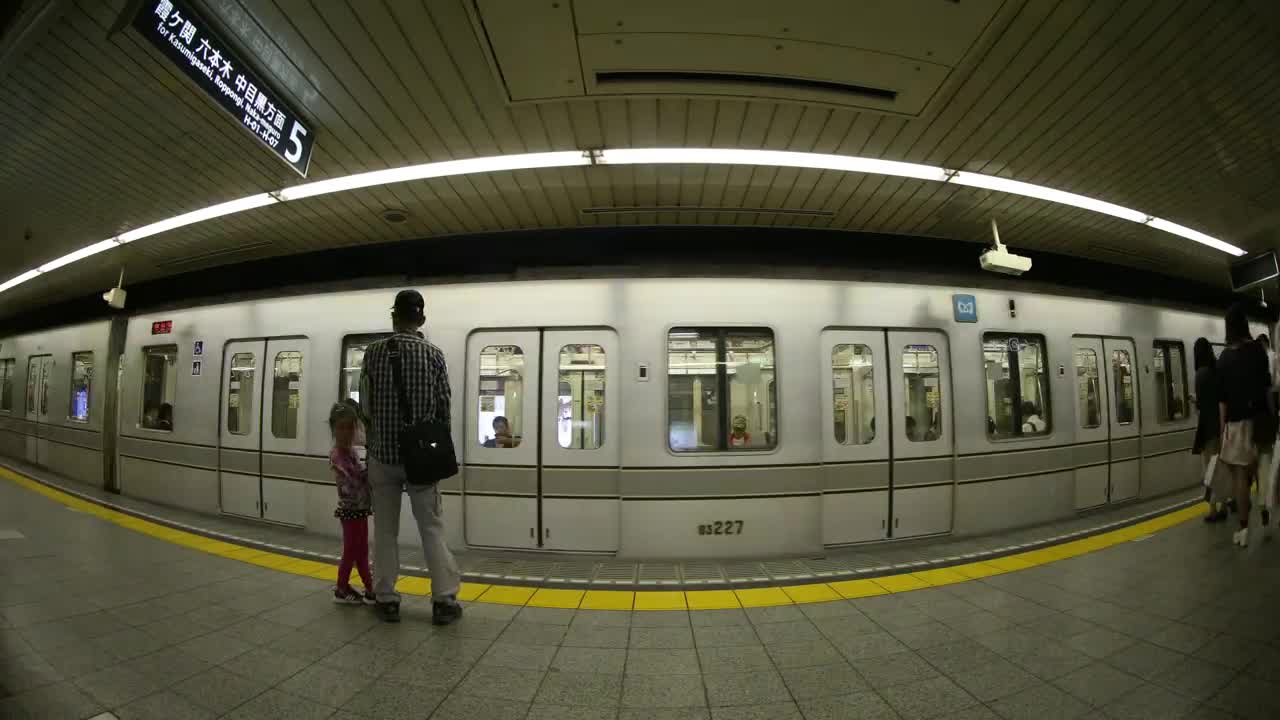 Stock Video Fisheye Lens Shot Of The Subway Arriving Live Wallpaper For PC