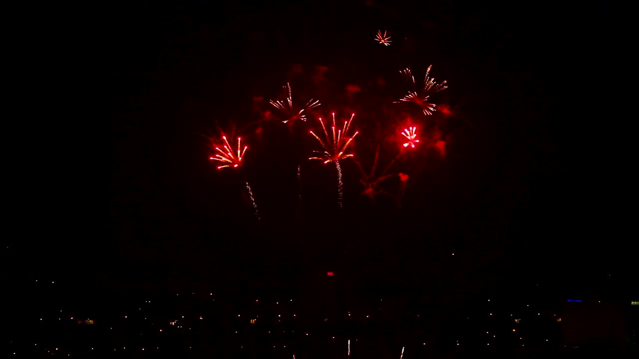Stock Video Fireworks In The City Night Live Wallpaper For PC