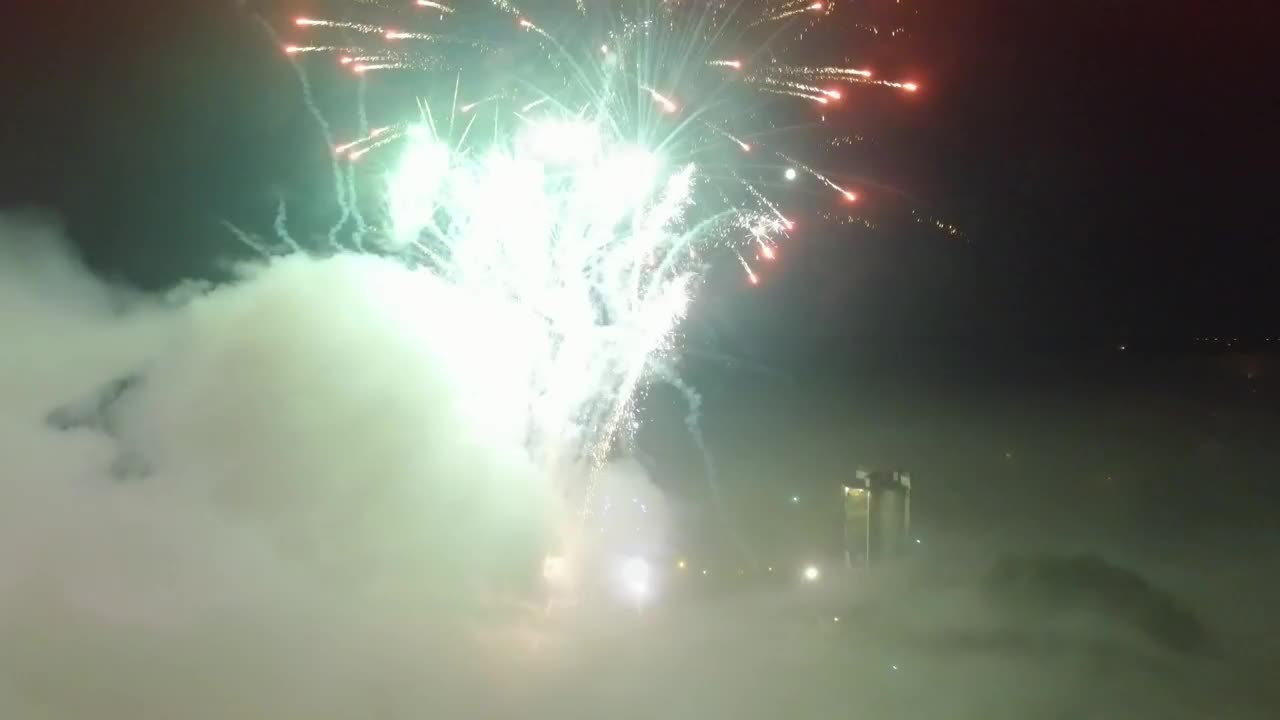 Stock Video Fireworks Exploding Over The City Live Wallpaper For PC