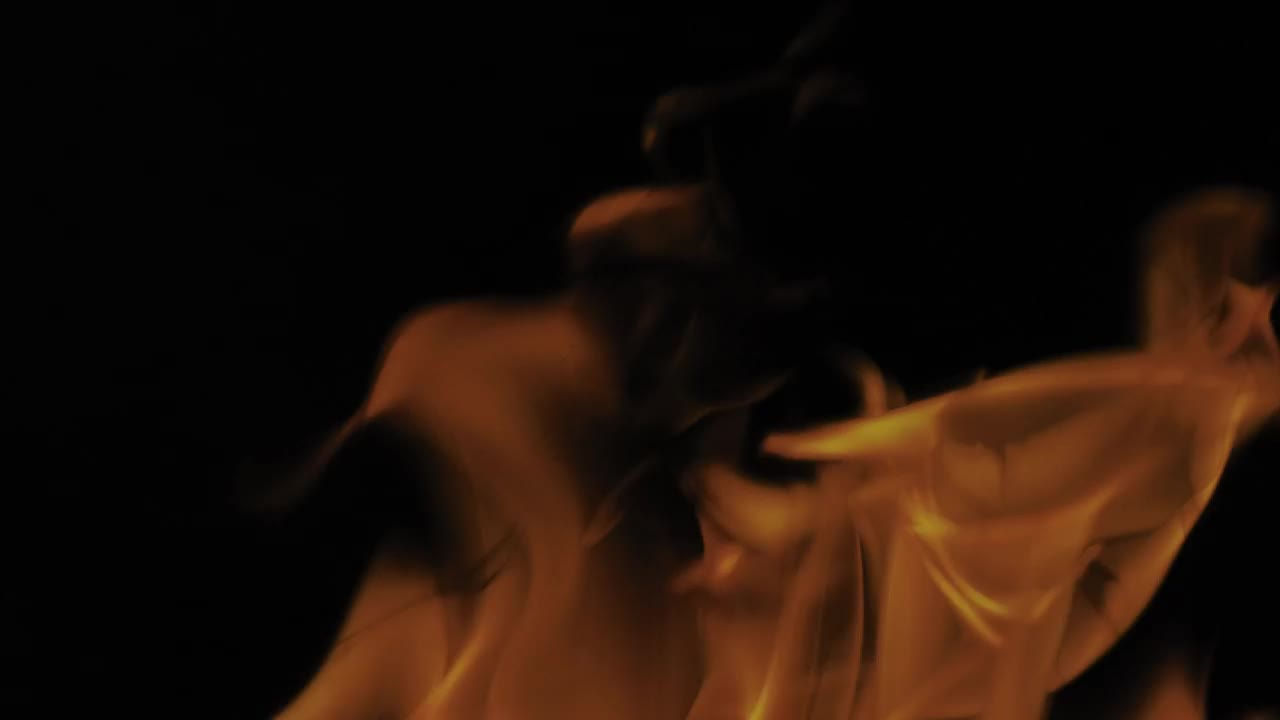 Stock Video Fire On Black Background Live Wallpaper For PC