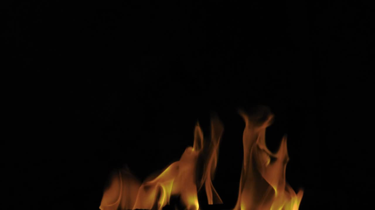 Stock Video Fire On Black Background In Slow Motion Live Wallpaper For PC