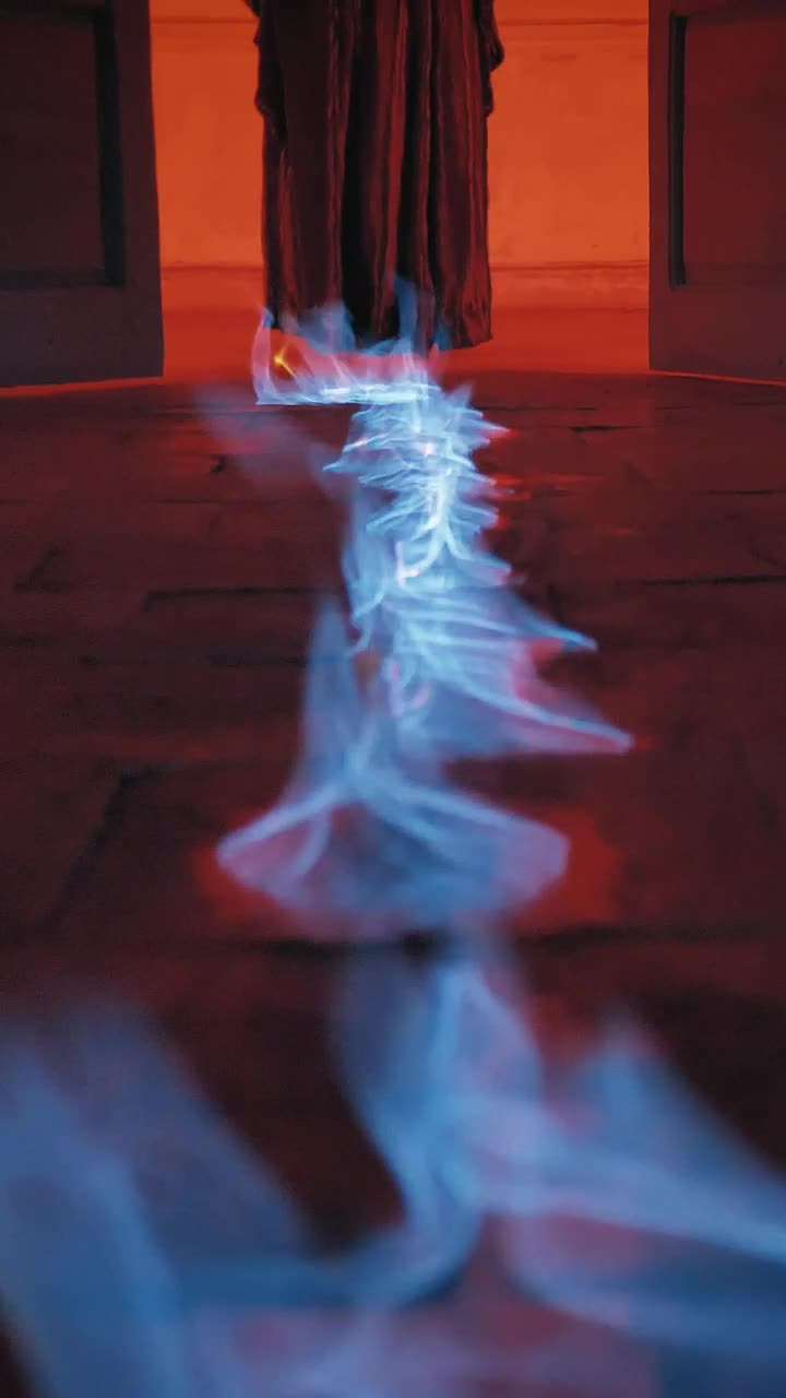 Stock Video Fire Line To The Floor Of The Entrance To A Live Wallpaper For PC