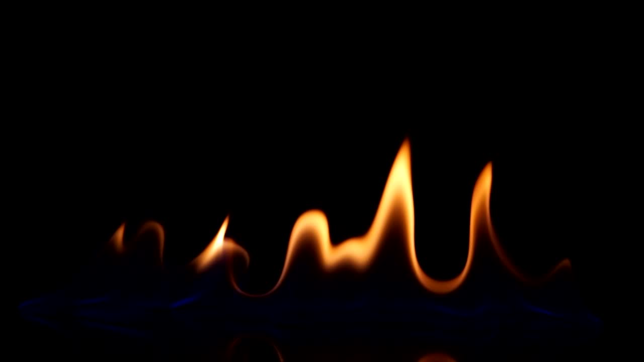Stock Video Fire On A Black Background Live Wallpaper For PC