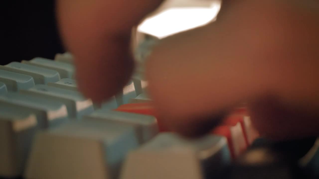 Stock Video Fingers Typing Extreme Close Up Live Wallpaper For PC