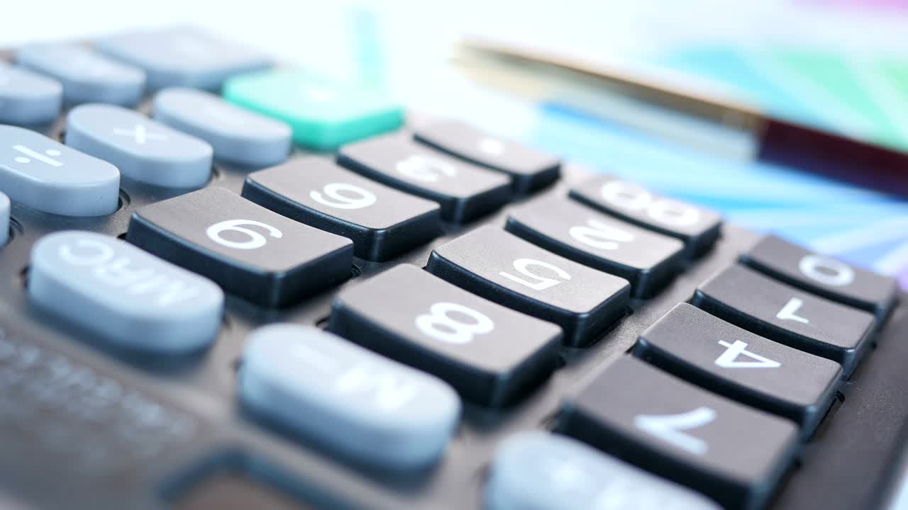 Stock Video Finger Using Calculator Close Up Live Wallpaper For PC
