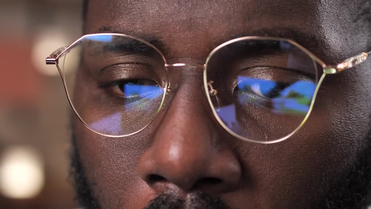 Stock Video Film Reflected On A Pair Of Glasses Live Wallpaper For PC