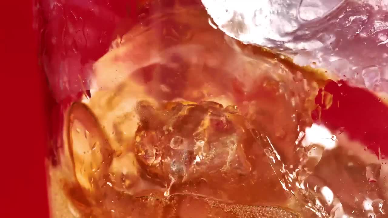 Stock Video Filling A Glass Full Of Ice With Soda Live Wallpaper For PC