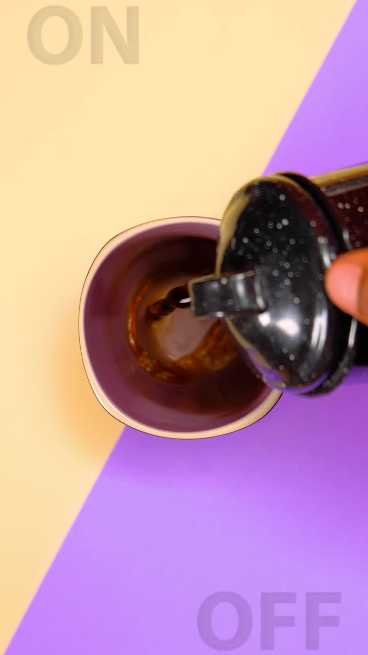 Stock Video Filling A Cup With Coffee On A Surface With Allegory Live Wallpaper For PC