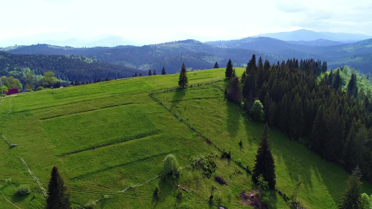 Stock Video Field Of A Farm With A View Of The Mountains Live Wallpaper For PC