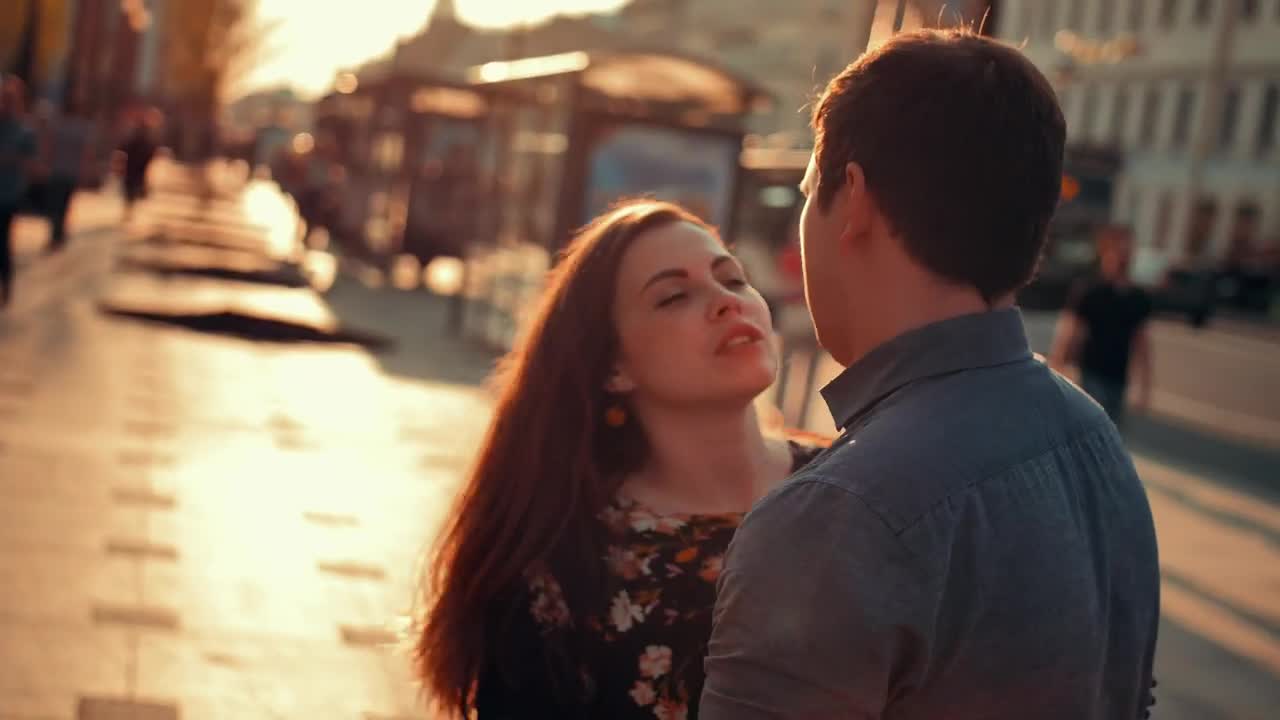 Stock Video Fiancees Dancing And Joking On A Sunset Live Wallpaper For PC