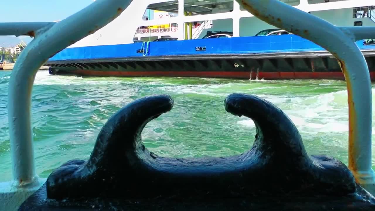 Stock Video Ferry Boat Moving Slowly Live Wallpaper For PC