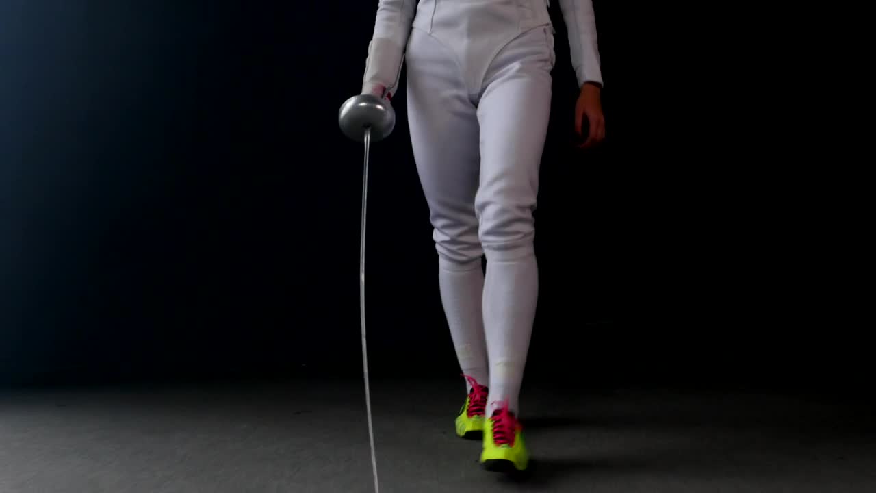 Stock Video Fencer Walking To Battle Area To Start The Fight Live Wallpaper For PC