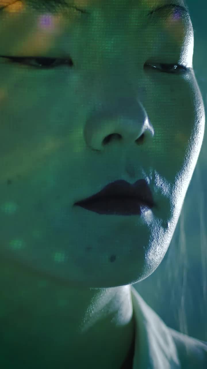 Stock Video Female Cyborg Futuristic Fashion Concept Live Wallpaper For PC