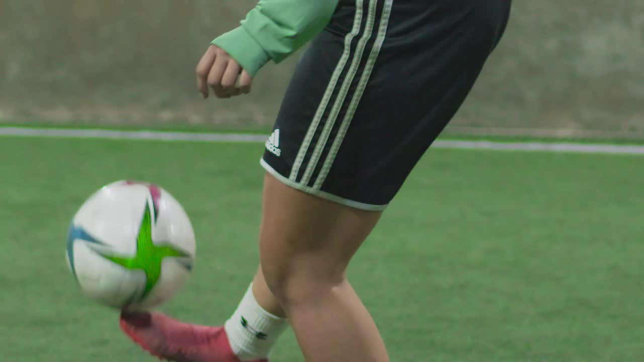 Stock Video Feet Of A Woman Skillfully Ball Juggling Live Wallpaper For PC