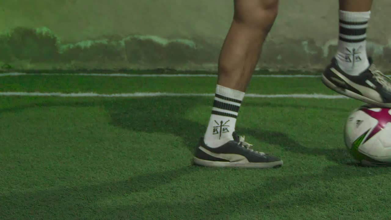 Stock Video Feet Of A Skillful Soccer Player Dribbling Live Wallpaper For PC