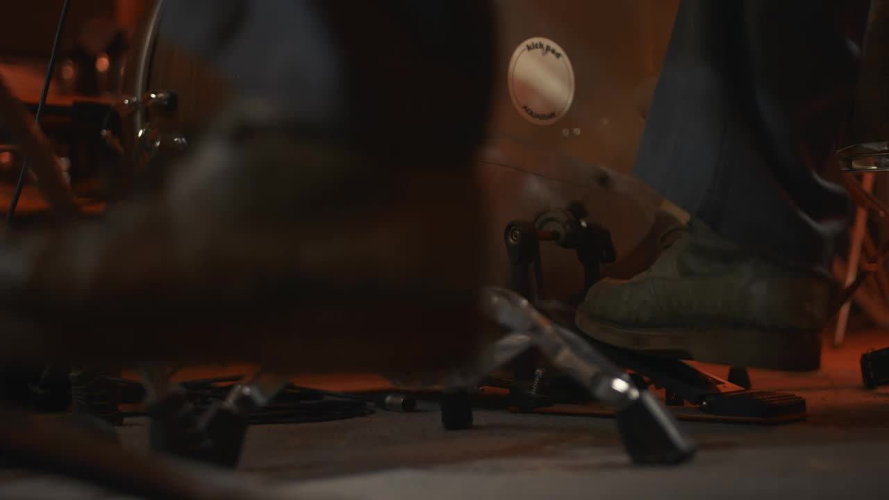 Stock Video Feet Of A Drummer While Performing Live Wallpaper For PC