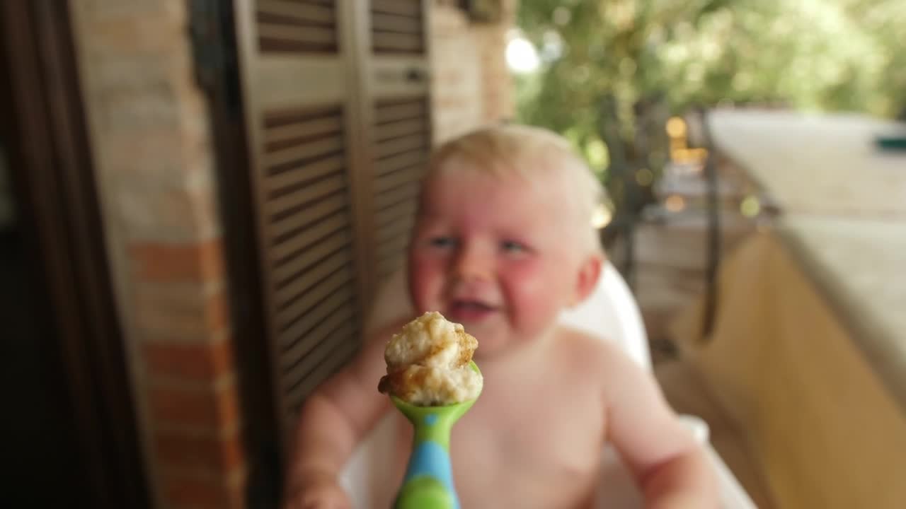 Stock Video Feeding A Baby Outside Live Wallpaper For PC