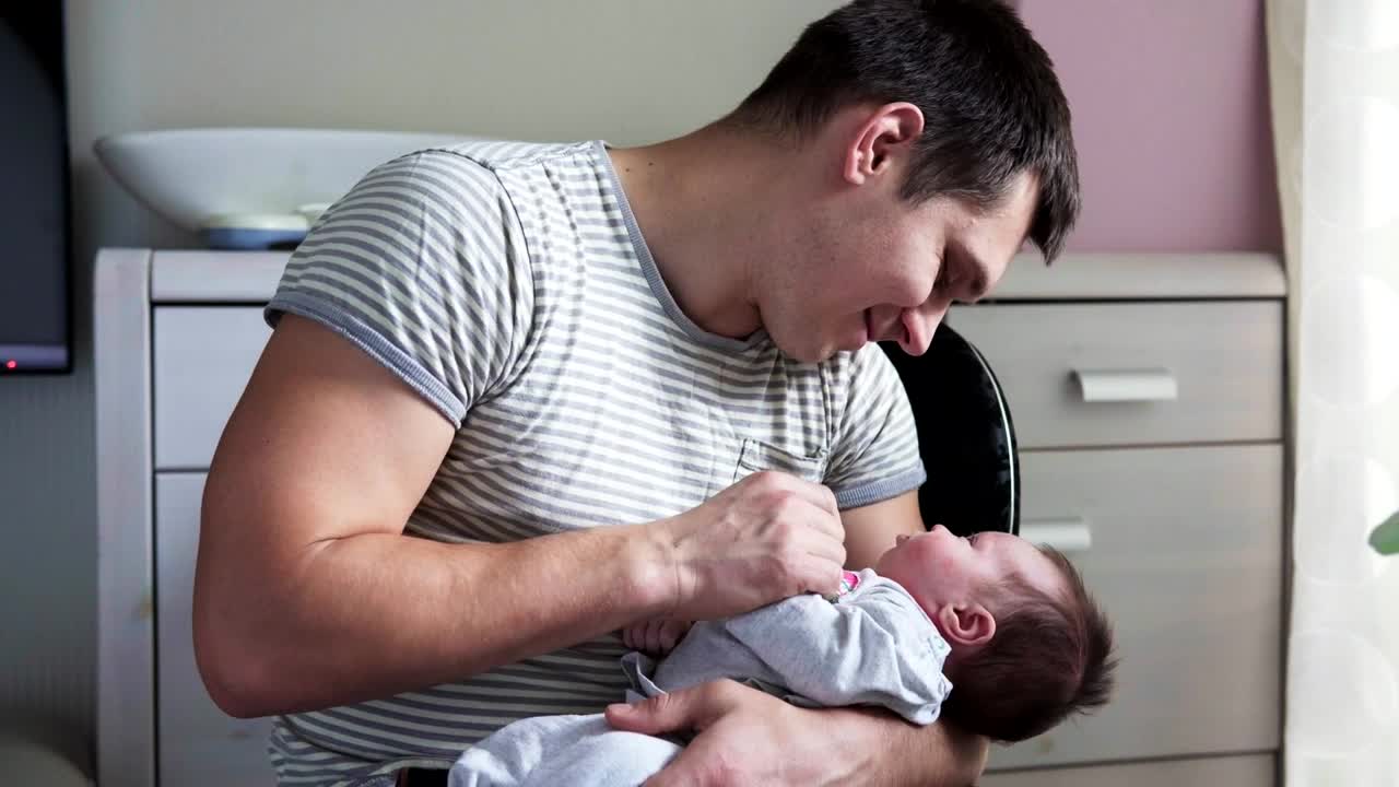 Stock Video Father Playing With His Baby Live Wallpaper For PC
