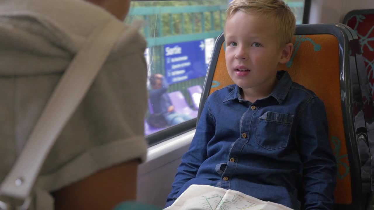 Stock Video Father And Son On A Train Journey Live Wallpaper For PC