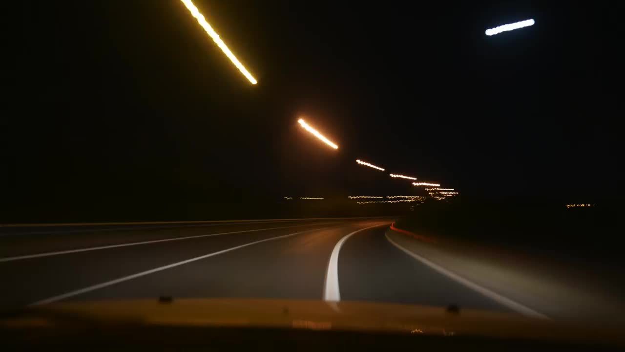 Stock Video Fast Traveling At Night In The City Live Wallpaper For PC