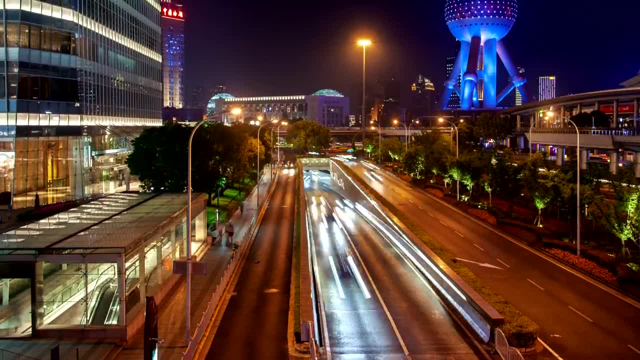 Stock Video Fast Traffic In A Shanghai Street Live Wallpaper For PC