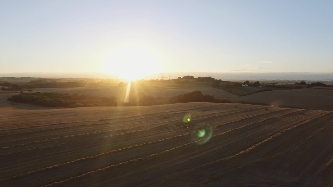 Stock Video Farmland At Sunset Live Wallpaper For PC
