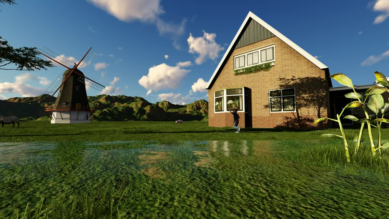 Stock Video Farm In Summer D Animation Live Wallpaper For PC