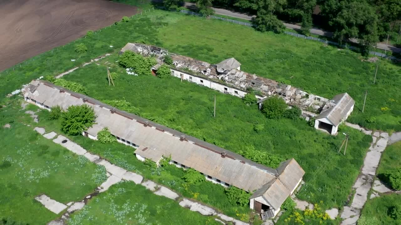 Stock Video Farm Buildings Abandoned Live Wallpaper For PC