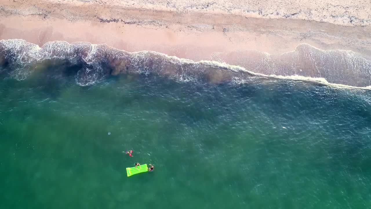 Stock Video Family Swimming In The Seashore Live Wallpaper For PC