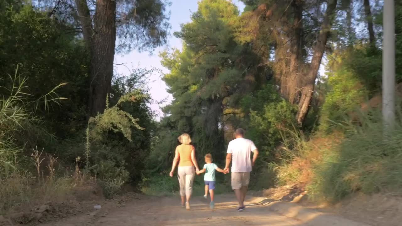 Stock Video Family Running Through A Sandy Forest Live Wallpaper For PC